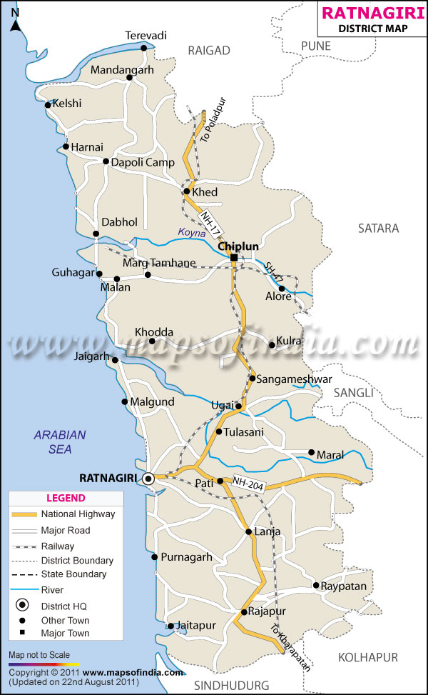 District Map of Ratnagiri