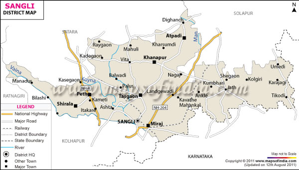 District Map of Sangli