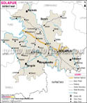 Solapur District Map