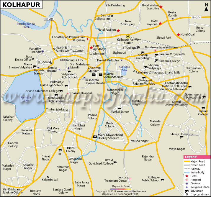 City Map of Kolhapur