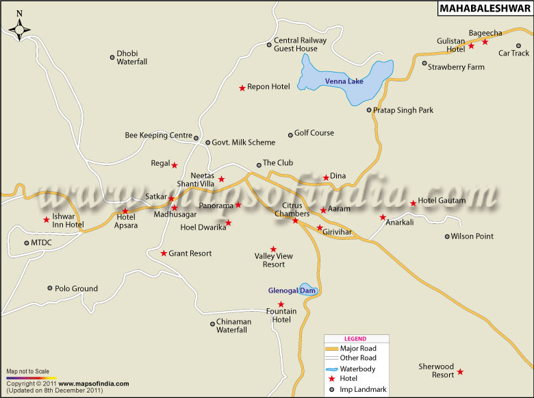 Mahabaleshwar City Map