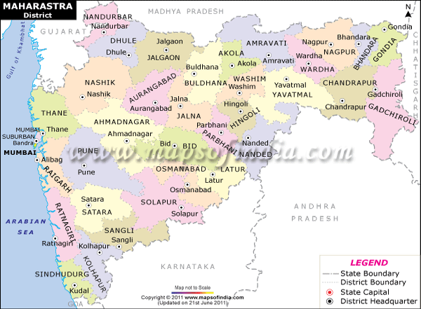Maharashtra Location Map