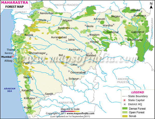 Maharashtra Forest Map