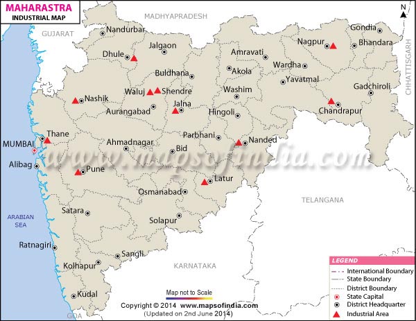 Maharashtra Industrial Map