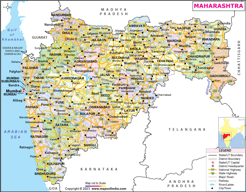 Map of Maharashtra