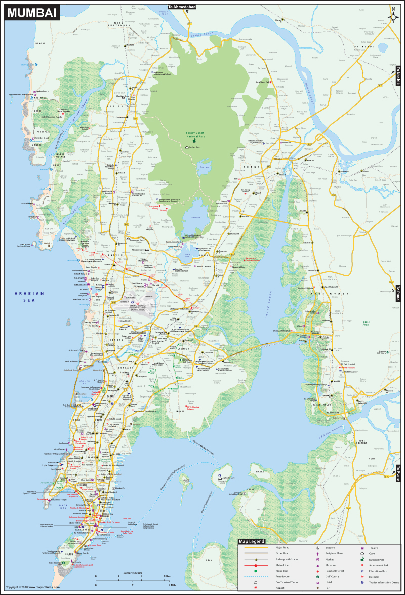 Mumbai City Map