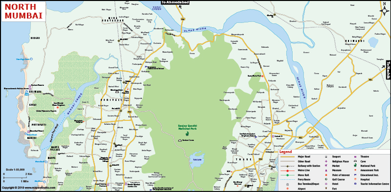 North Mumbai Map