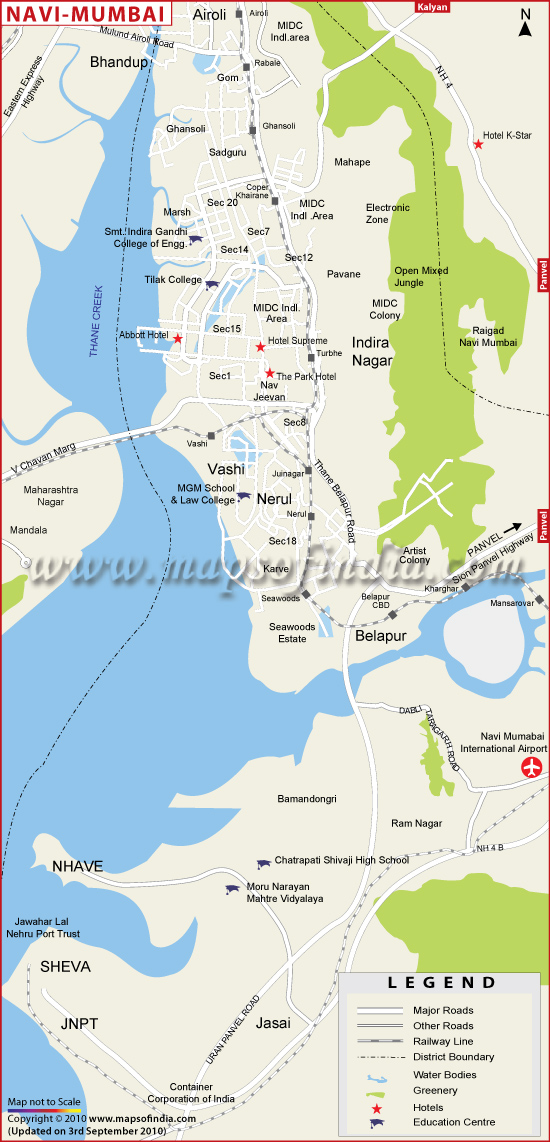 map of mumbai and navi mumbai Navi Mumbai Map map of mumbai and navi mumbai