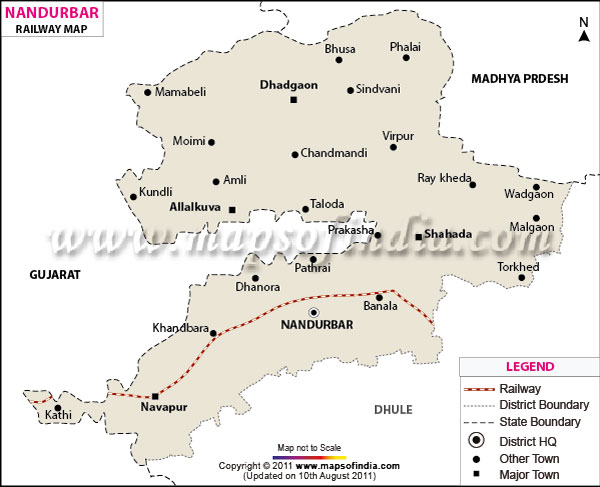Railway Map of Nandurbar
