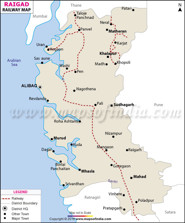 Railway Map of Raigarh