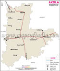Akola Railway Map