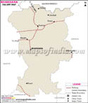 Bhandara Railway Map