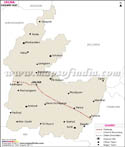 Jalna Railway Map