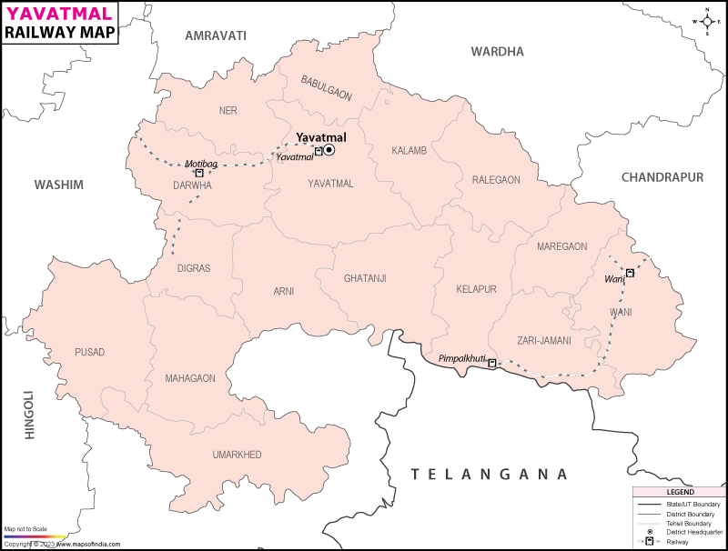 Railway Map of Yavatmal