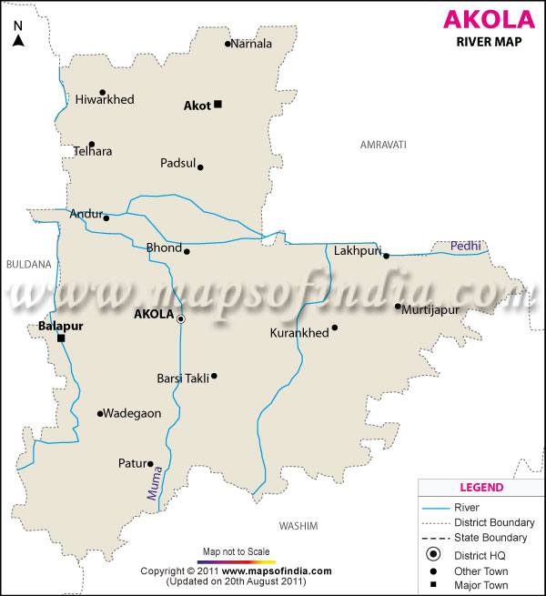 River Map of Akola