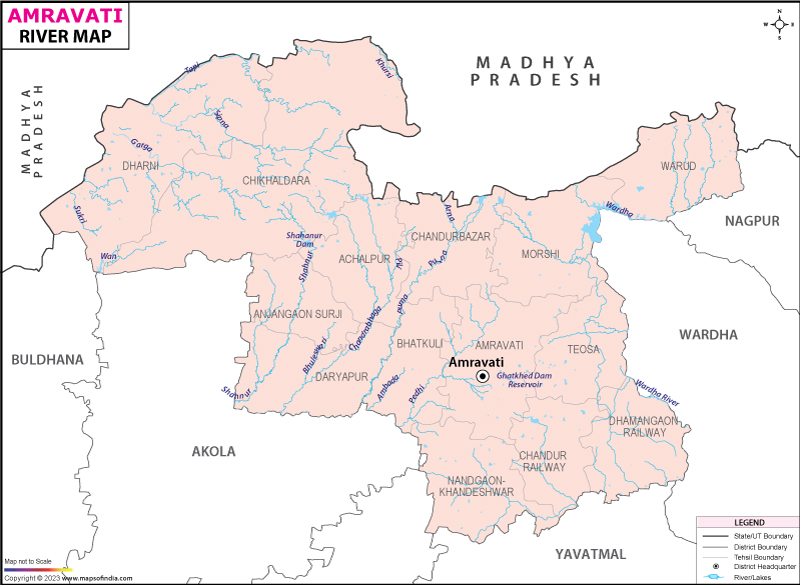 River Map of Amravati