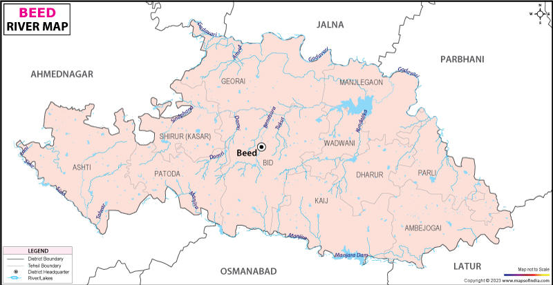 River Map of Beed