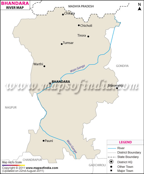 River Map of Bhandara