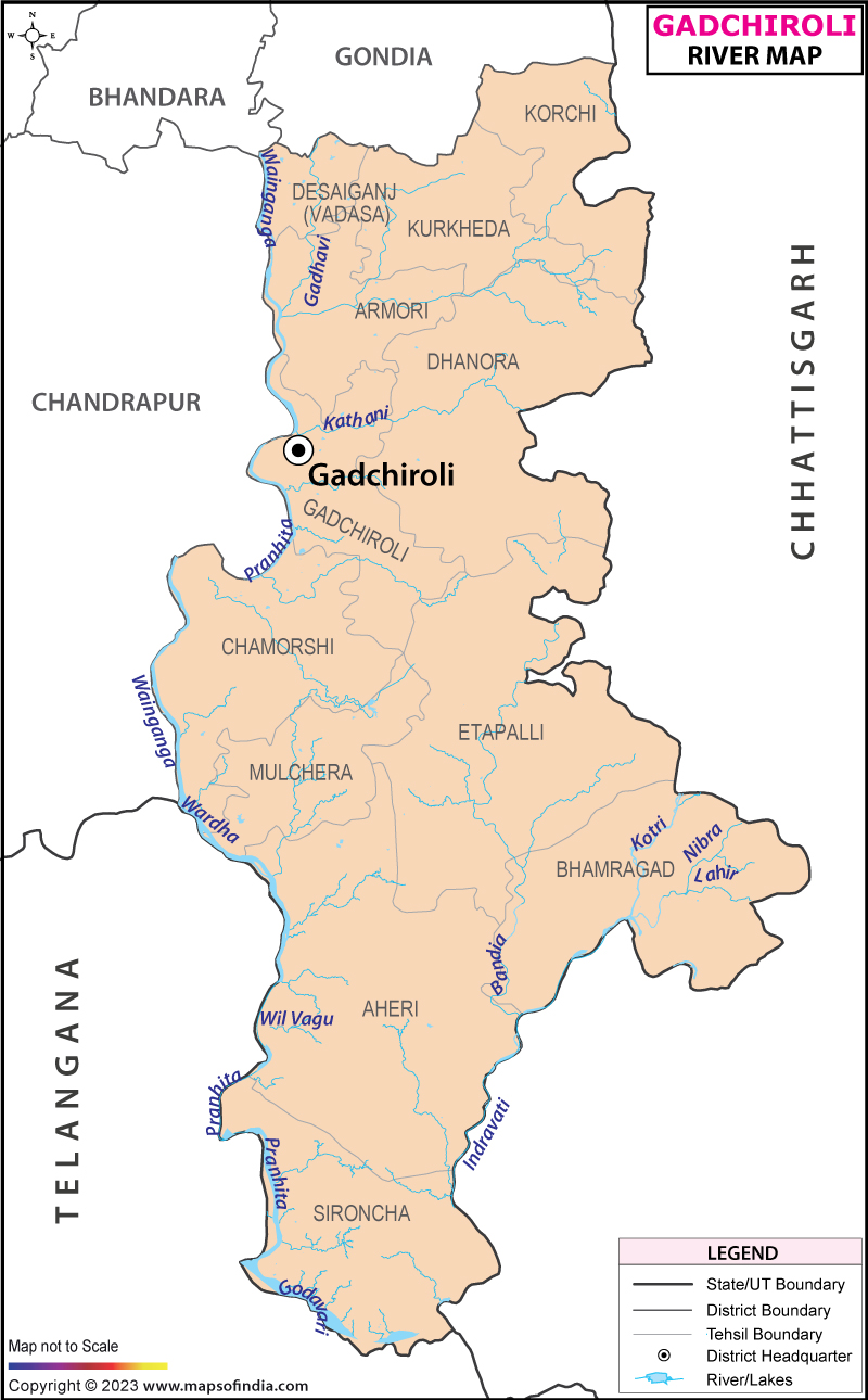 River Map of Gadchiroli