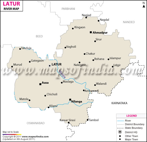 River Map of Latur