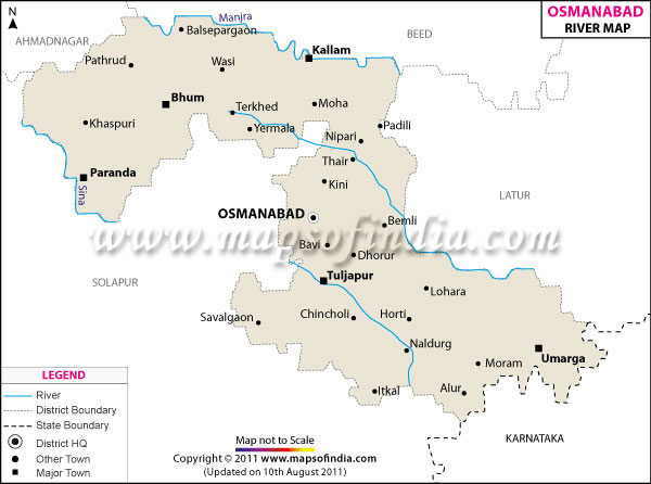 River Map of Osmanabad