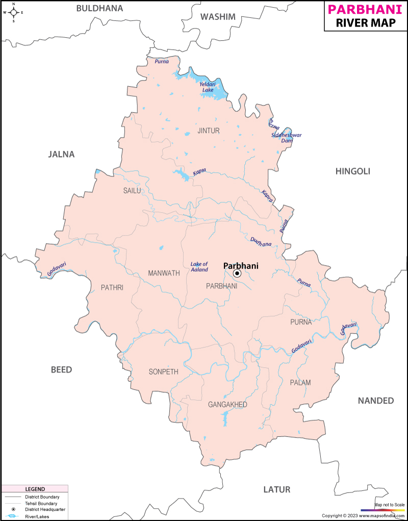 River Map of Parbhani