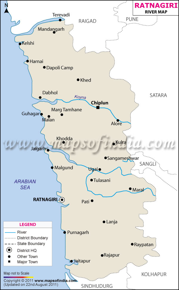 River Map of Ratnagiri