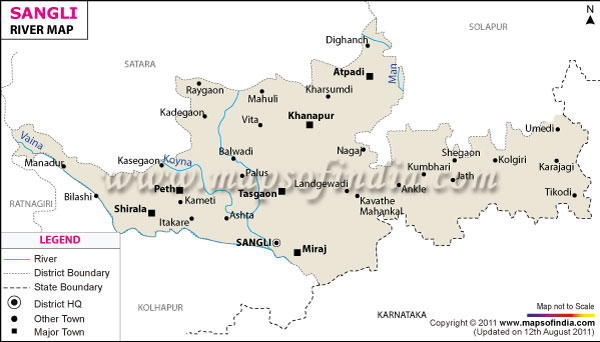 River Map of Sangli