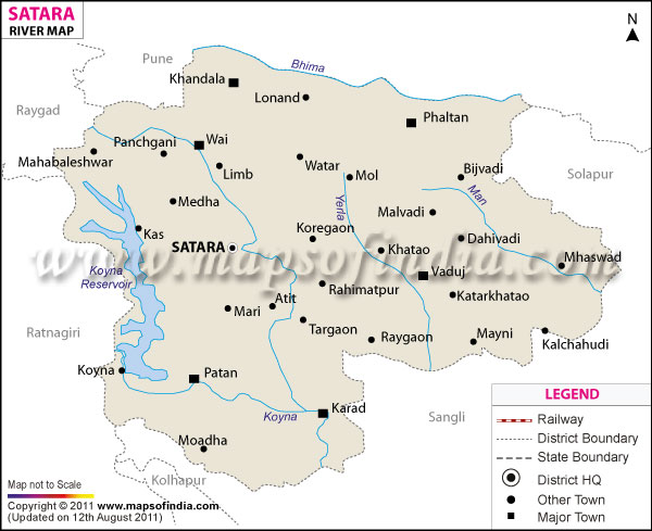 River Map of Satara