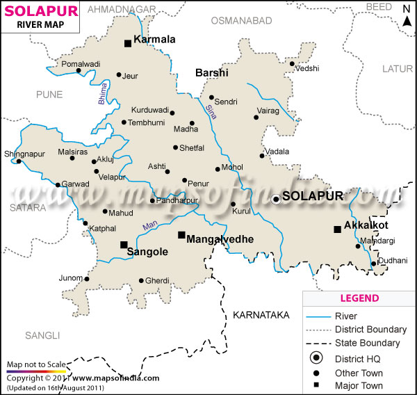 River Map of Solapur