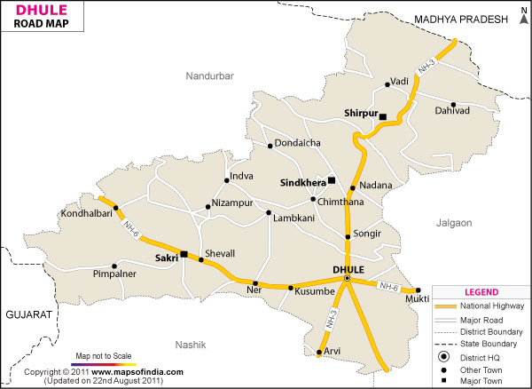 Dhule Road Map