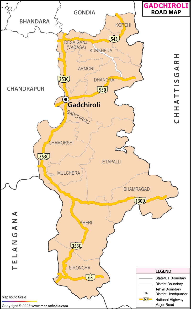 Gadchiroli Road Map