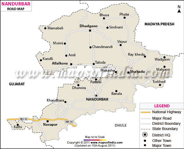 Road Map of Nandurbar