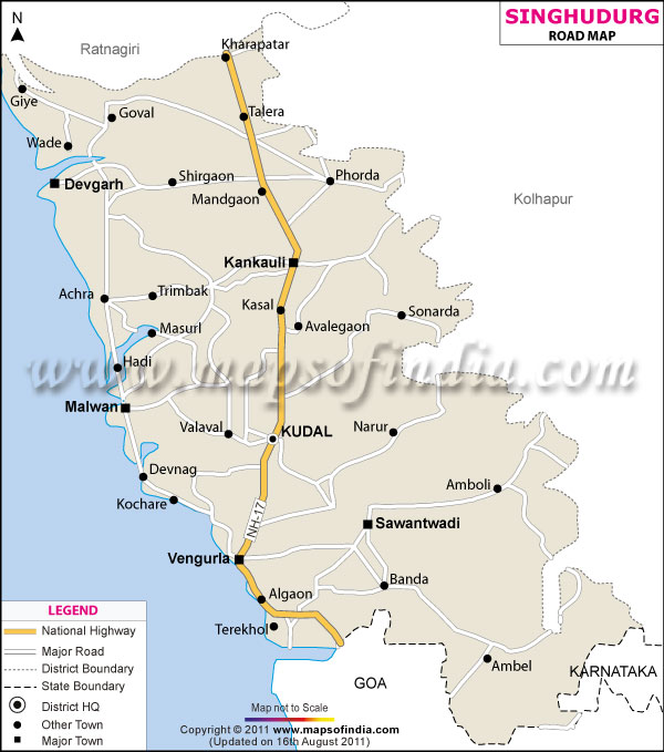 Sindhudurg Road Map