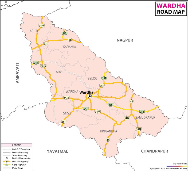 Wardha Road Map