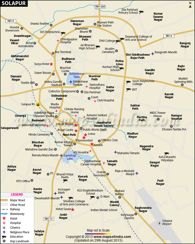 City Map of Solapur