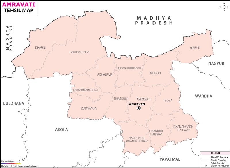 Tehsil Map of Amravati