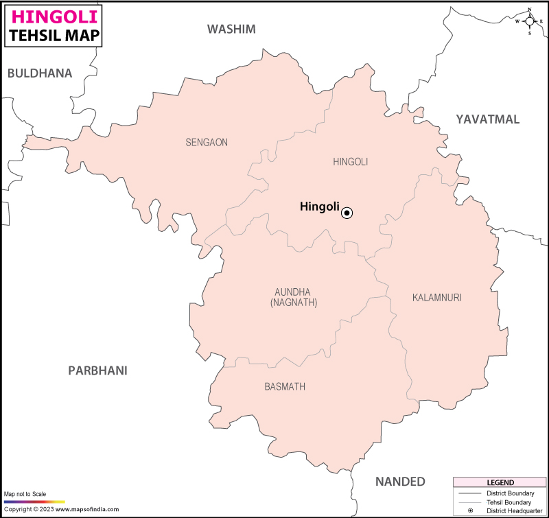Hingoli Tehsil Map