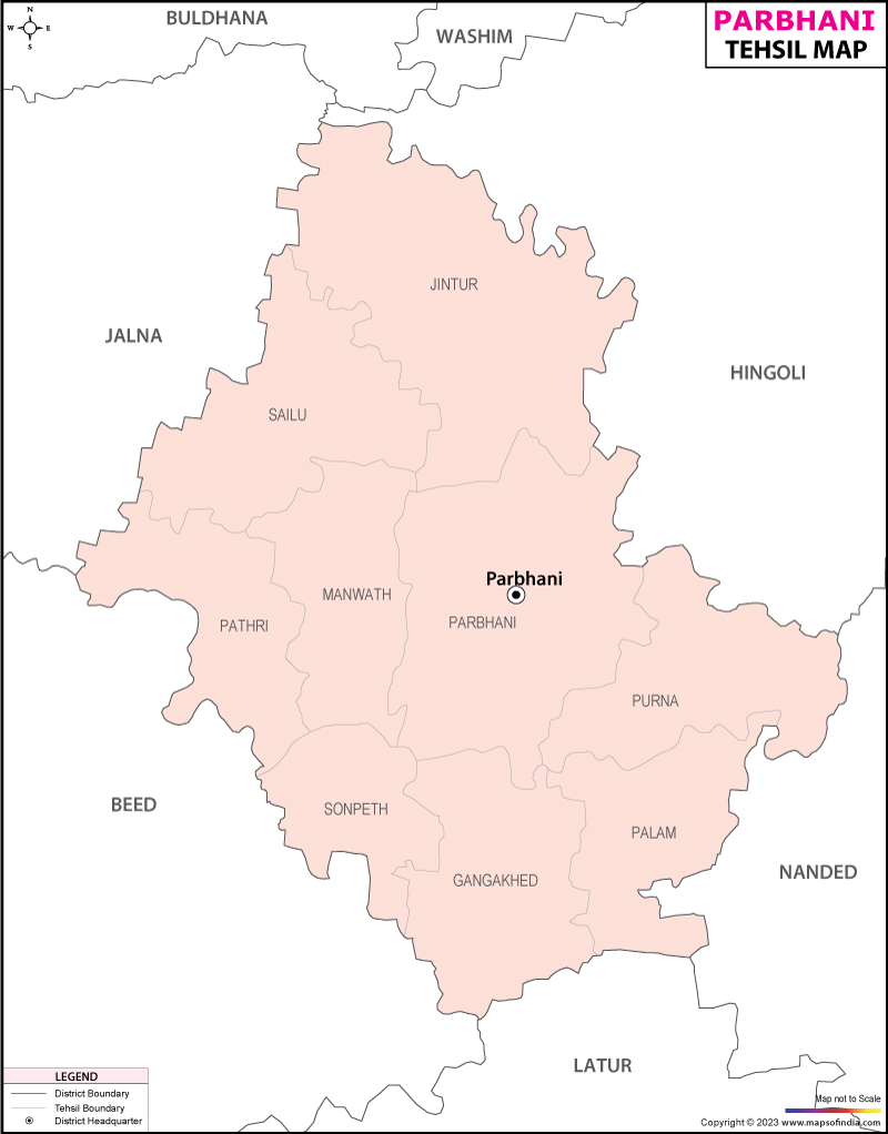 Parbhani Tehsil Map