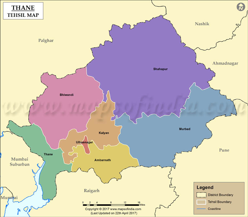 Thane Tehsil Map