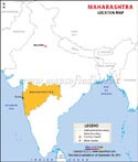 Maharashtra Location Map