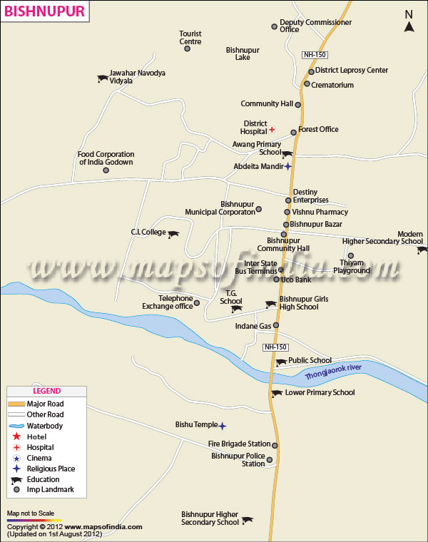 City Map of Bishnupur