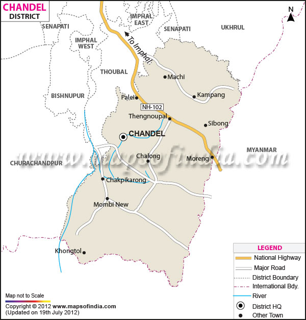 District Map of Chandel