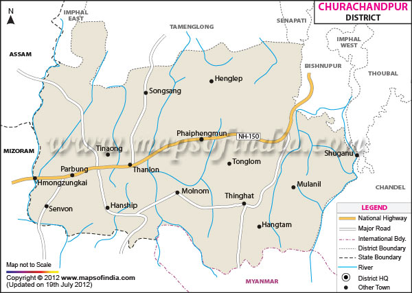 District Map of Churachandpur