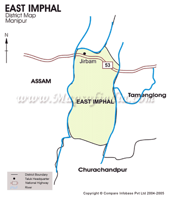 Imphal East Location Map