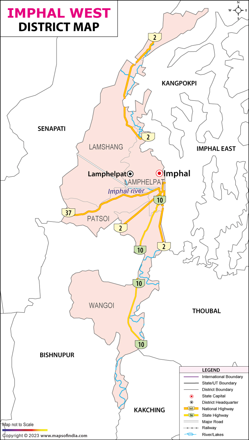 District Map of Imphal West