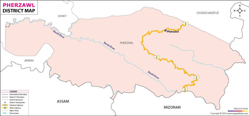 District Map of Pherzawl