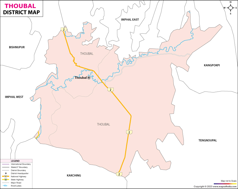 District Map of Thoubal