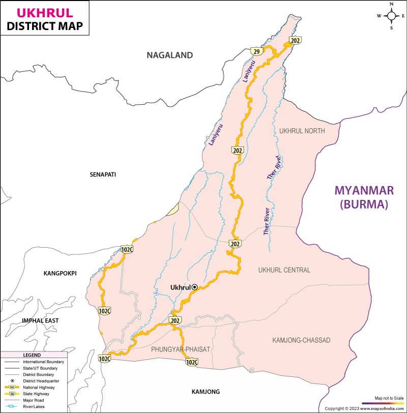 District Map of Ukhrul
