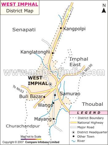 Imphal West Location Map
